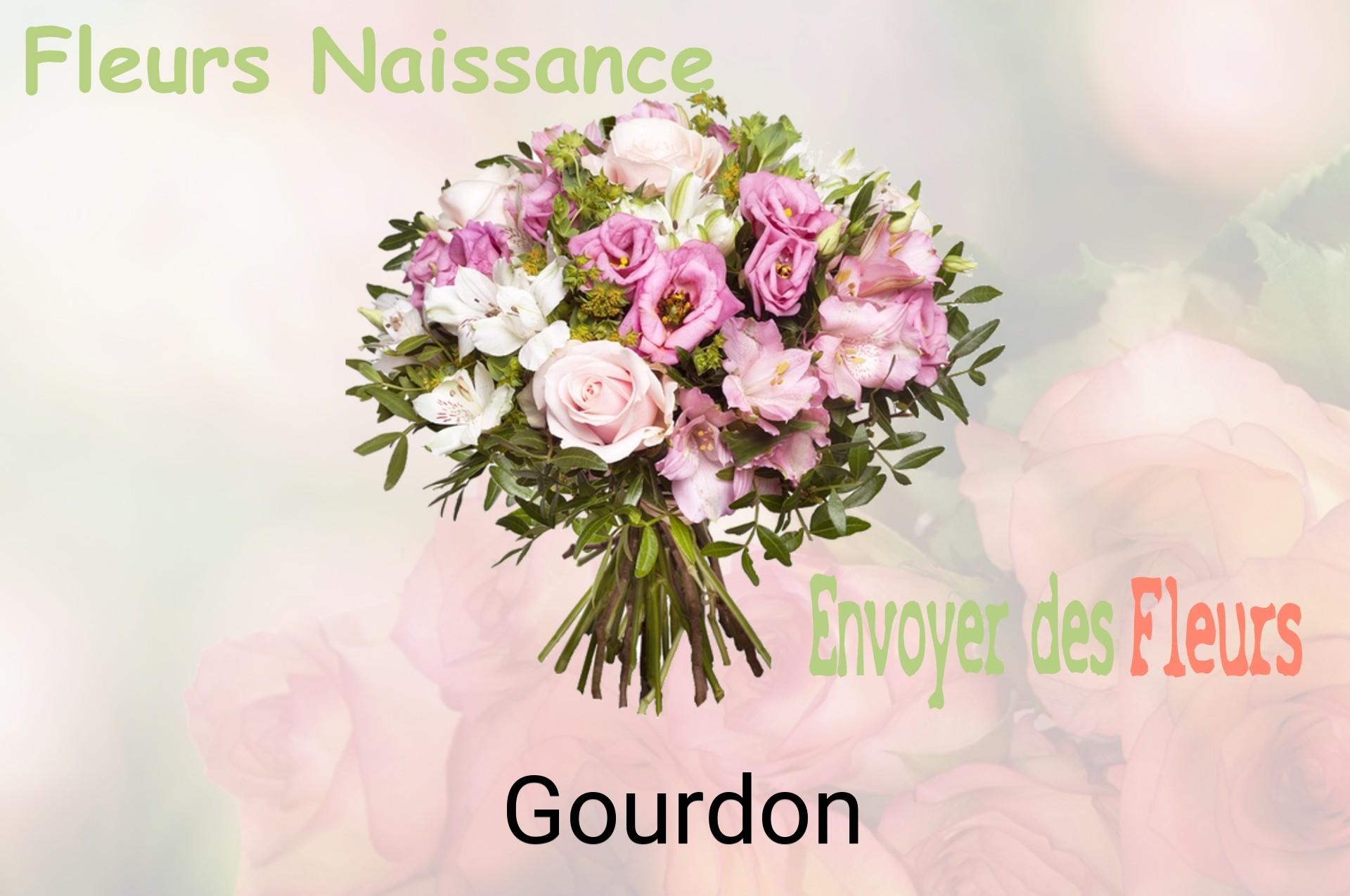 Bouquet de fleurs de naissance livré à Gourdon